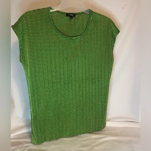 Women's Elementz Shimmery Green Top Blouse 1X